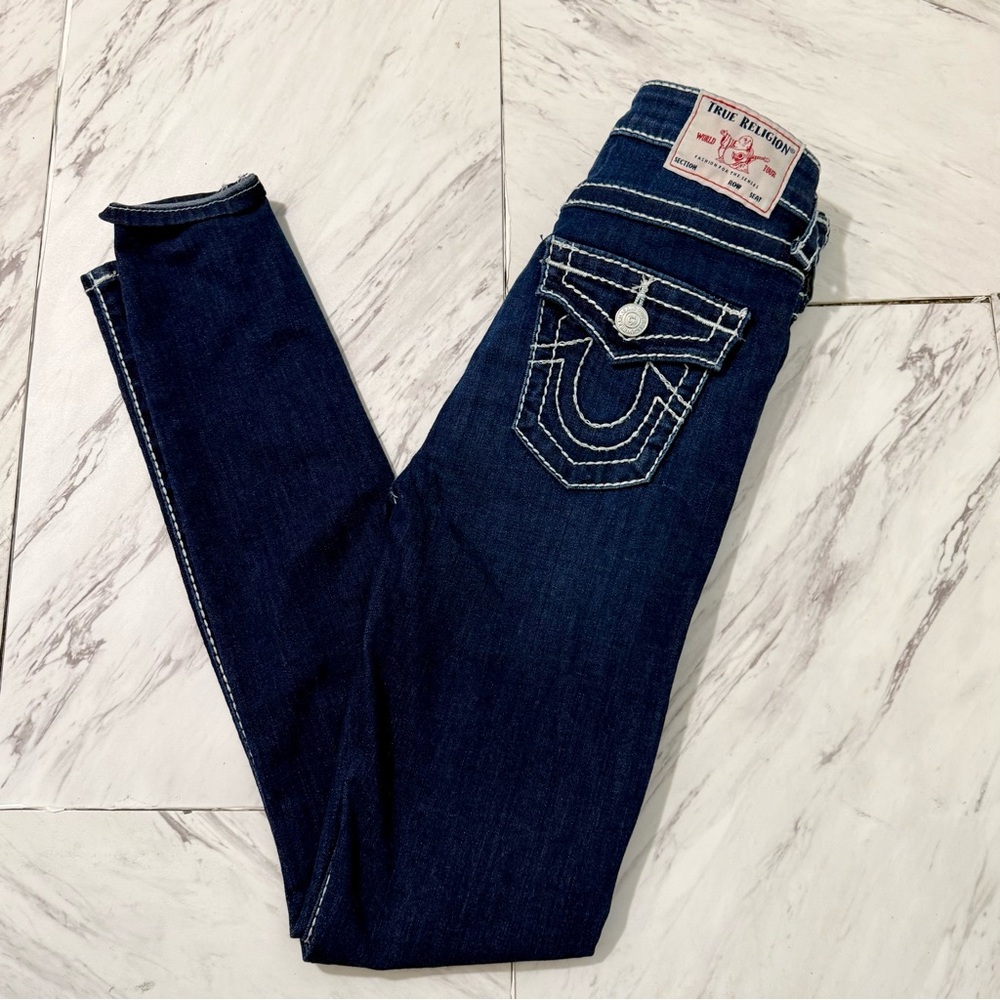 True Religion Halle Mid Rise Super Skinny Jeans Size 25 (Womens)